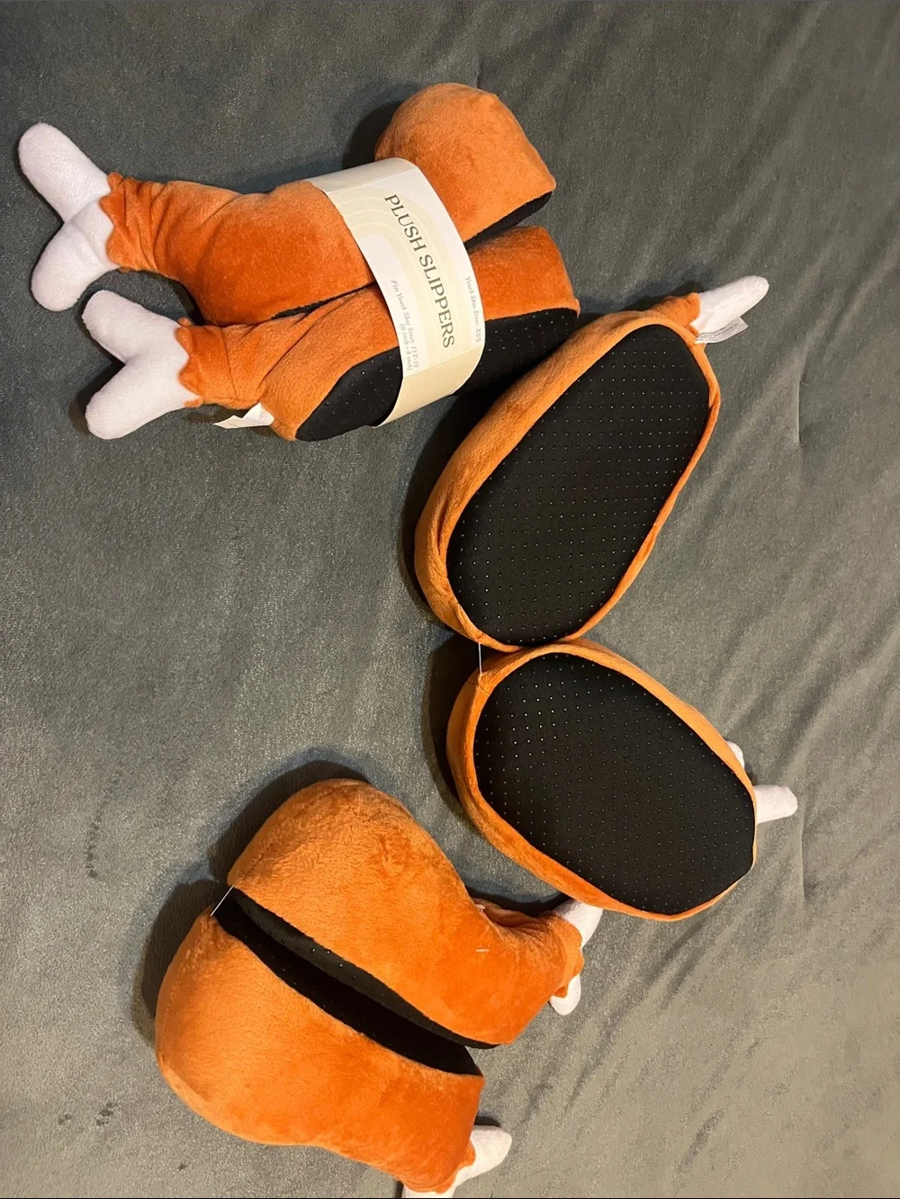 Bundle of NWT Kids Turkey Drumstick House Shoes